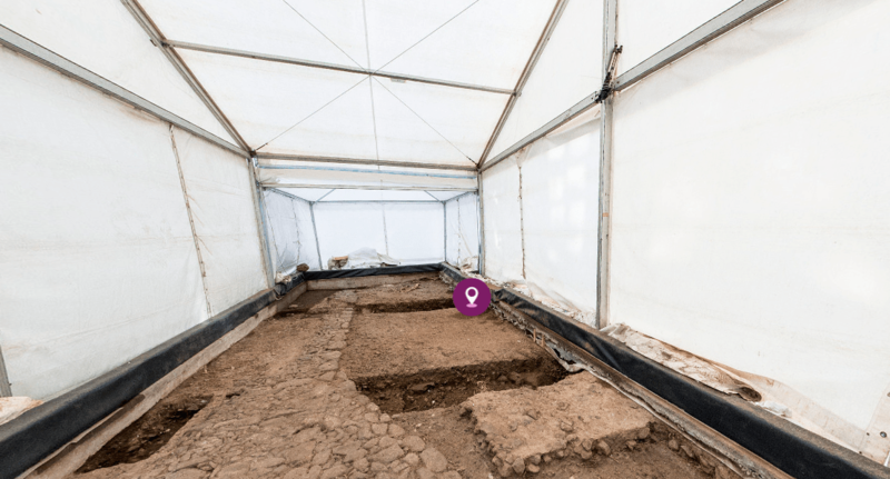 Imagen del interior de la excavación (Foto TA)